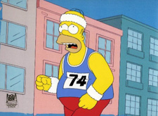 Homer running
