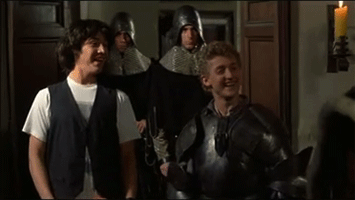 bill and ted's excellent adventure air guitar animated gif