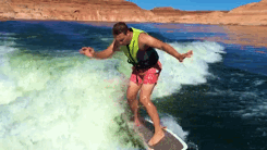 Me surfing Lake Powell recently